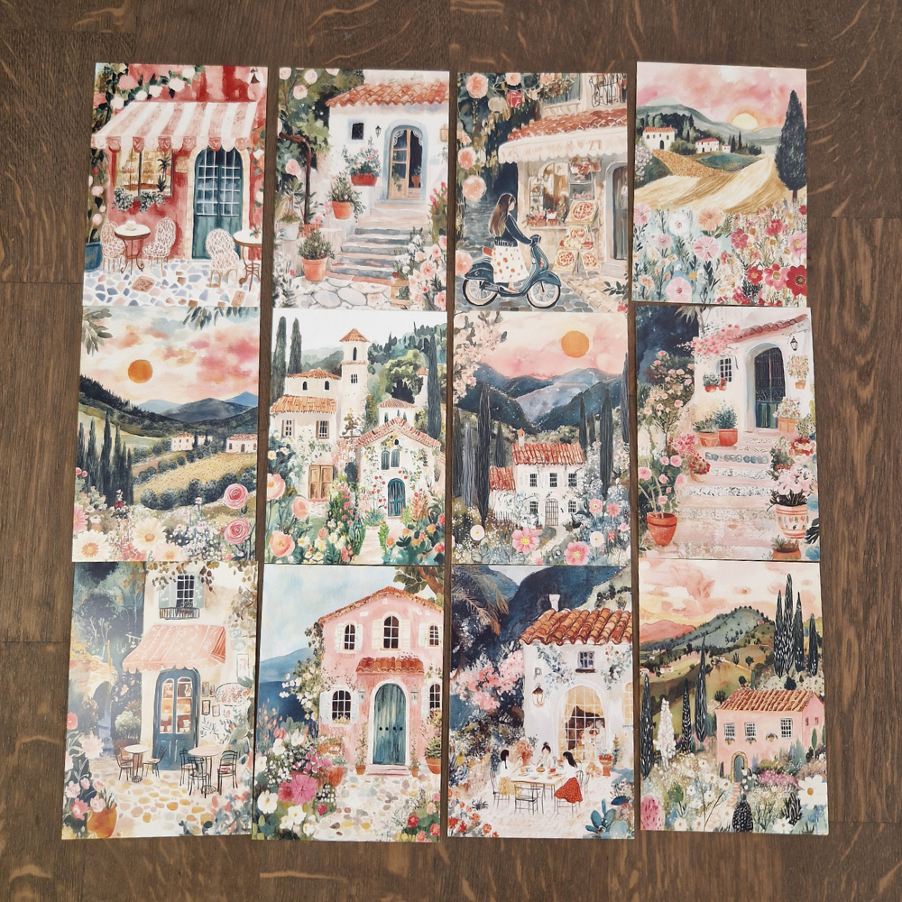 Assortiment wenskaarten met diverse designs voor persoonlijke berichten